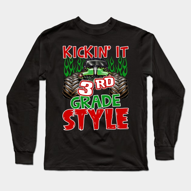 Kickin it 3rd Grade Back to School Teacher Long Sleeve T-Shirt by Camryndougherty